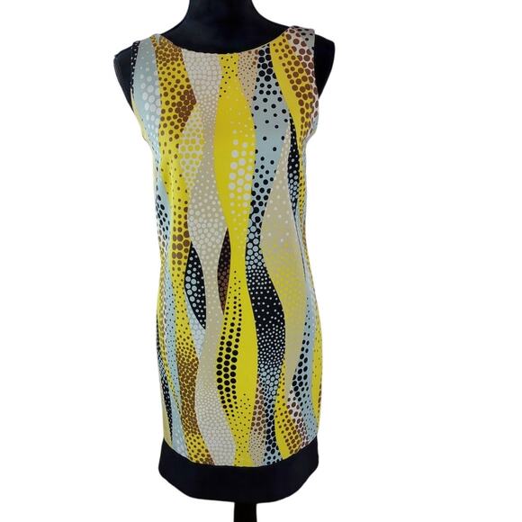 Kim Rogers Women's Midi Dress Extra Small Polyester Spandex Polka Dots Abstract - Picture 5 of 5